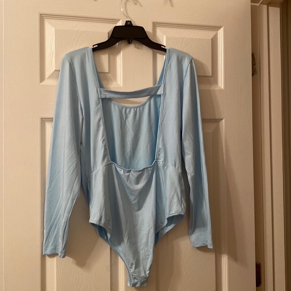 Light blue bodysuit